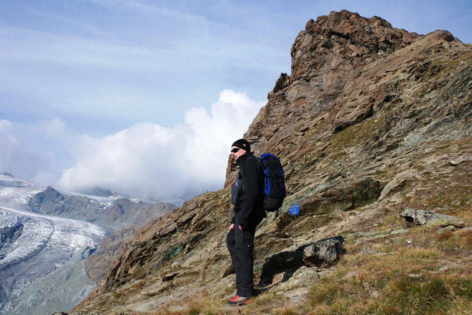 Albert auf dem Weg zum Riffelhorn