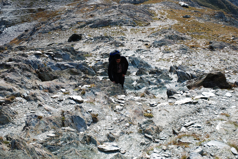 Albert auf dem Weg zum Riffelhorn