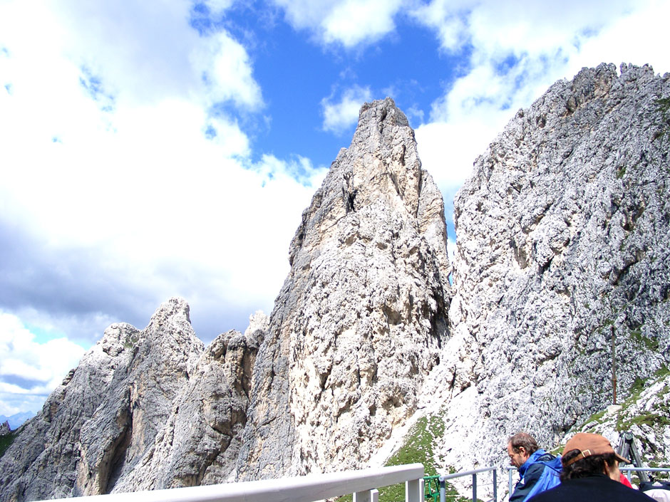 Torre Wundt von der Hütte Fonda Savio