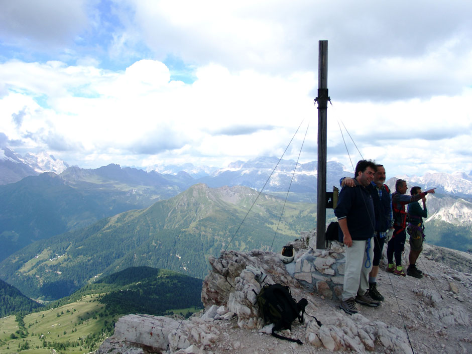 Richtung Grödner Joch