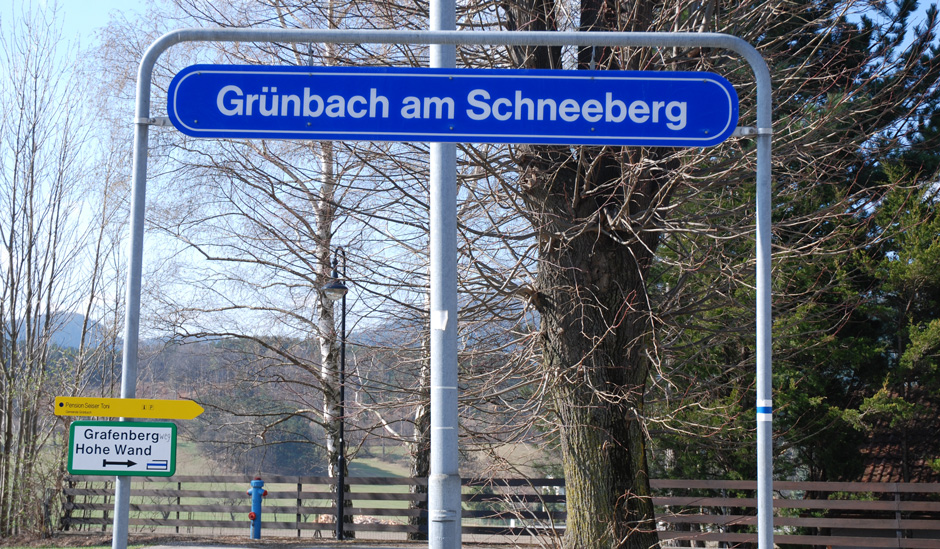Start Bahnhof Grünbach am Schneeberg