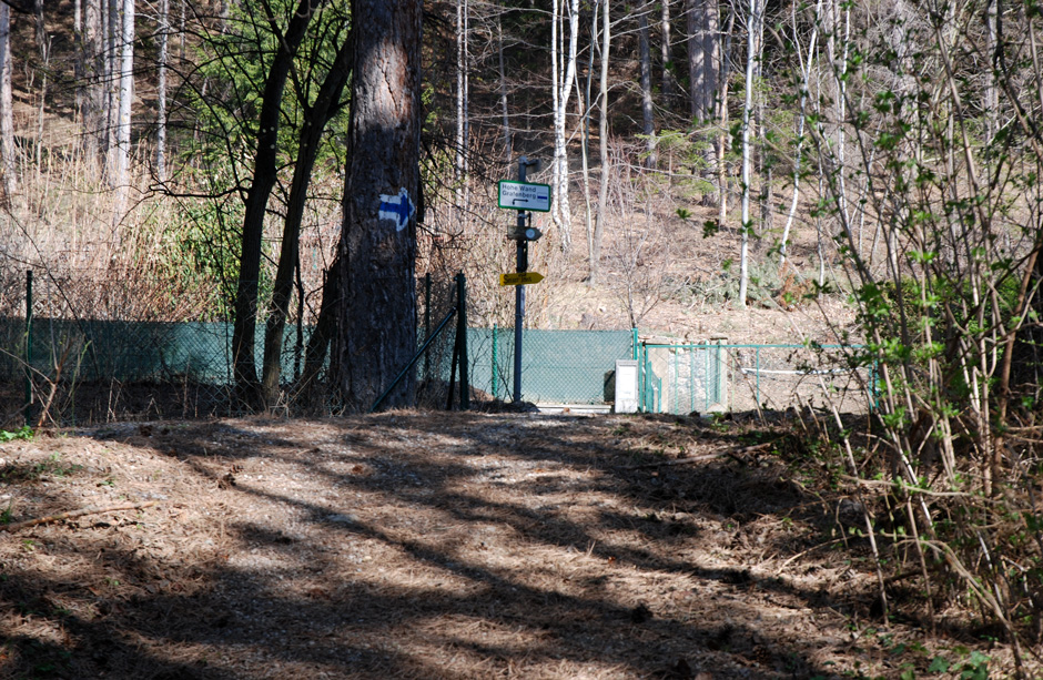 Wegweiser, rechts Amasedweg