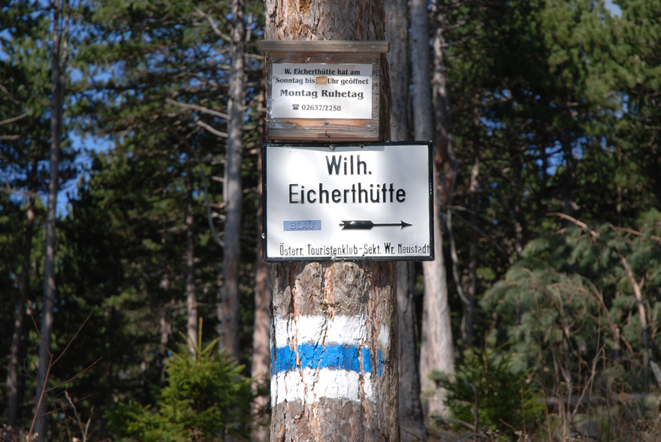 Wegweiser Wilh. Eicherthütte