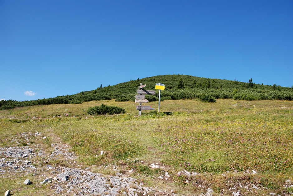 Wegweiser zur Neuen Seehütte