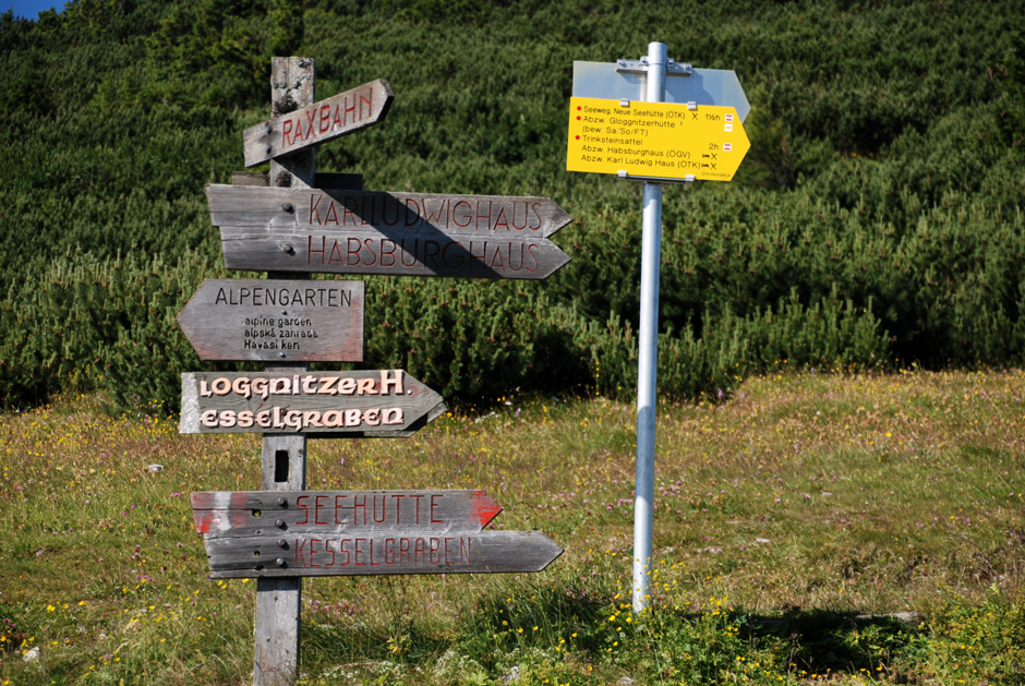 Wegweiser zum Seeweg