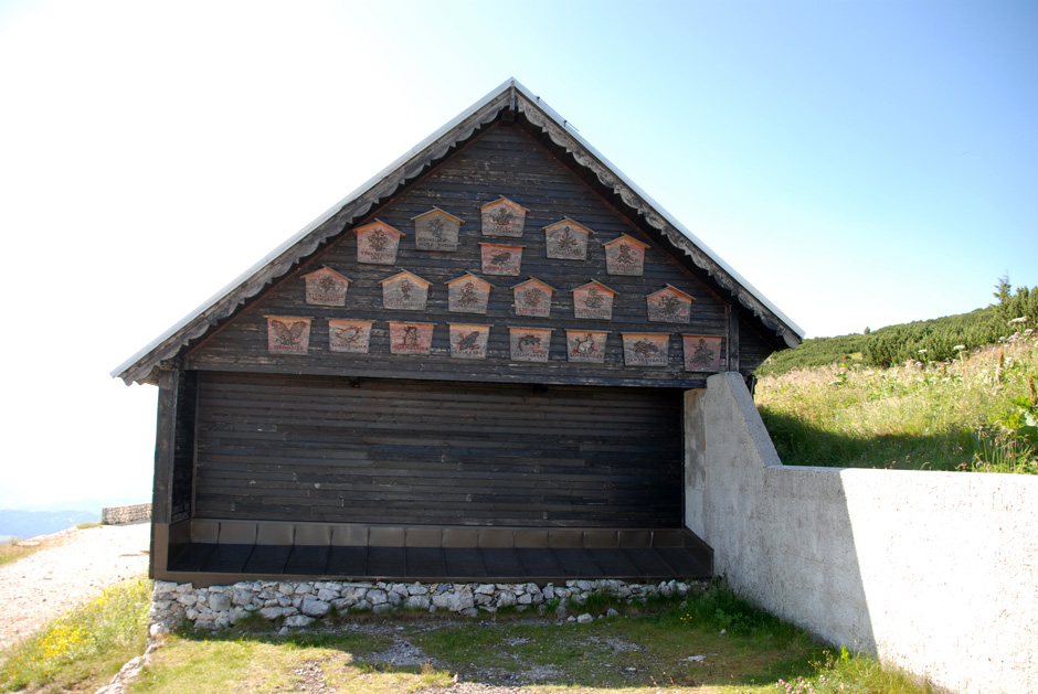 Ottohaus mit Infotafeln