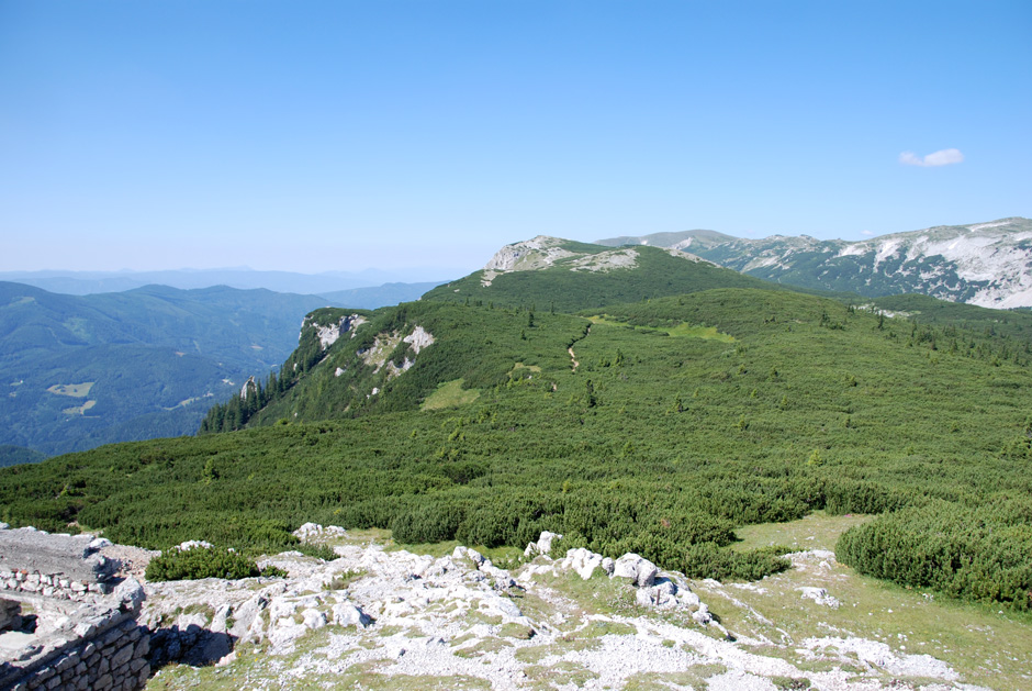 Richtung: Hohe Kanzel, Weißkogel u. Preiner Wand