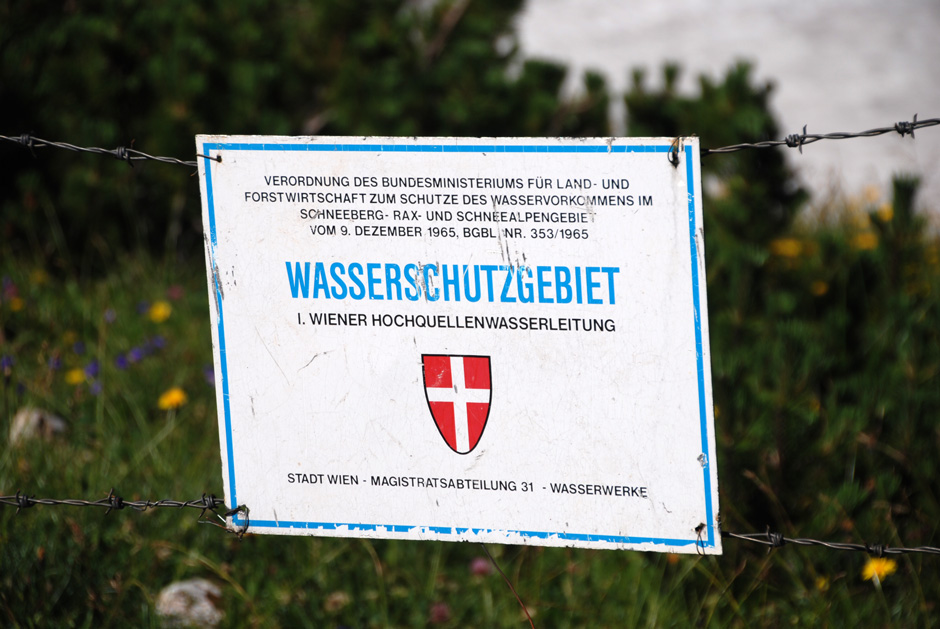 Tafel Wasserschutzgebiet