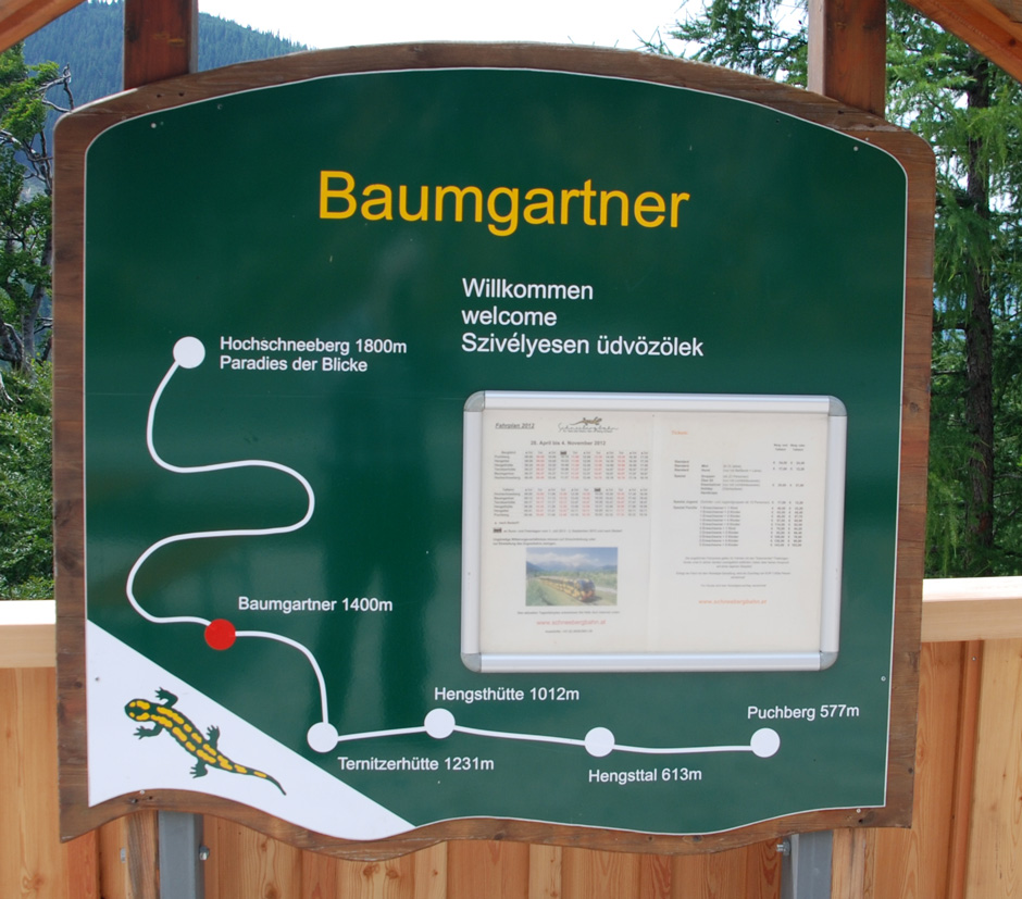 Informationstafel Baumgartner