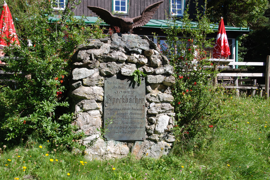 Gedenkstätte Josef Speckbacher 1909