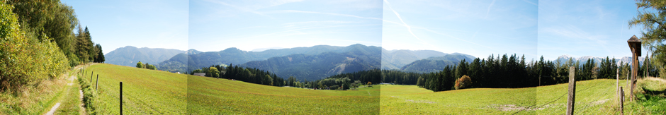 Rundblick von der Speckbacherhütte