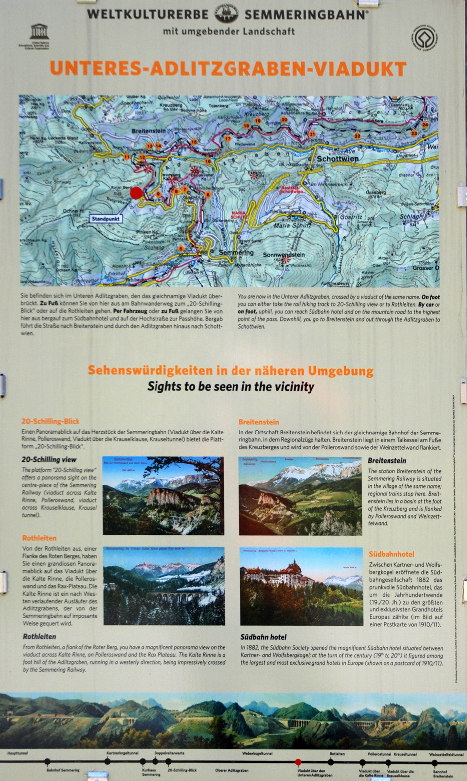 Informationskarte das Untere-Adlitzgraben-Viadukt