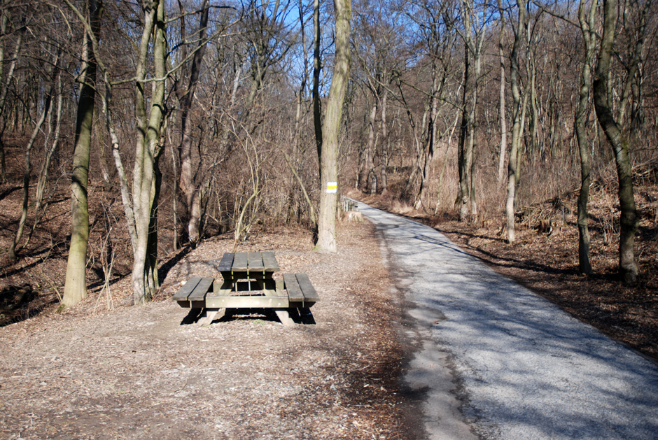 Wildgrubgasse mit Rastplatz