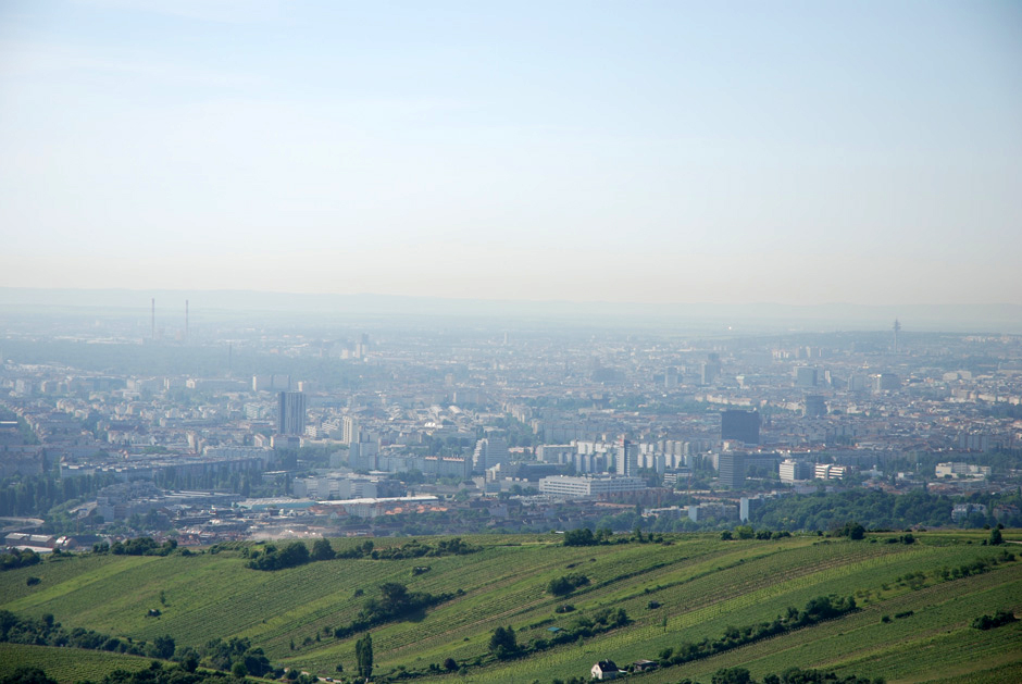 Rundblick von der Aussichtsterasse Leopoldsberg
