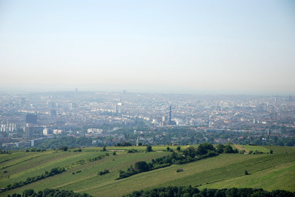 Rundblick von der Aussichtsterasse Leopoldsberg