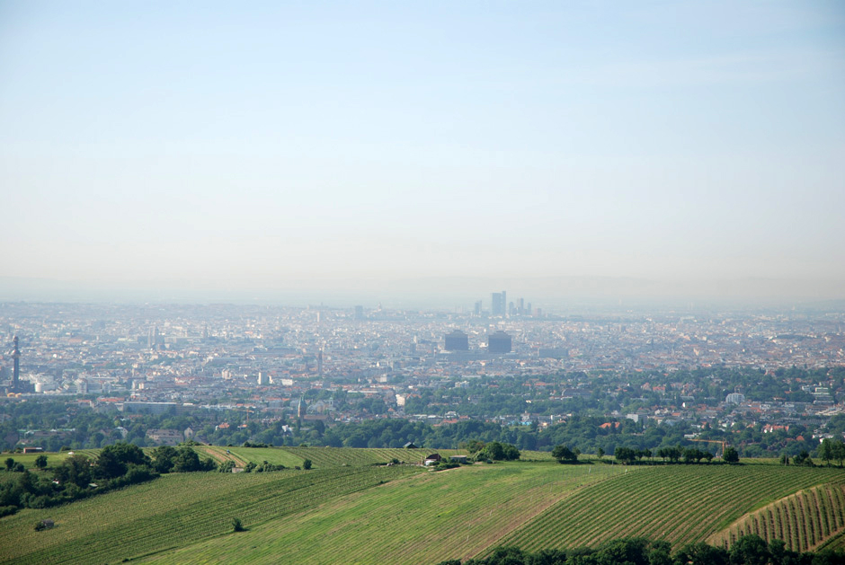 Rundblick von der Aussichtsterasse Leopoldsberg