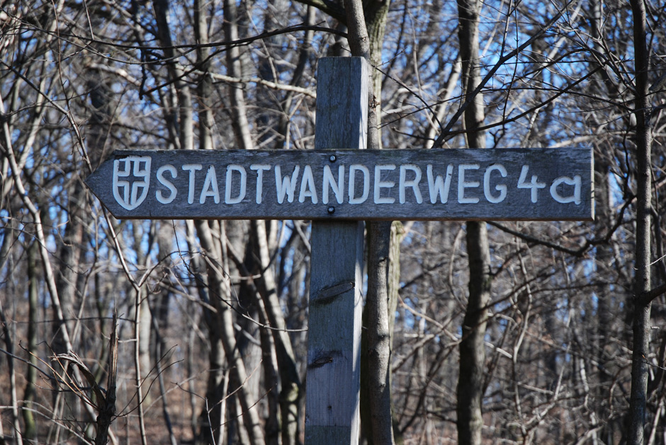 Wegweiser Stadtwanderweg 4a