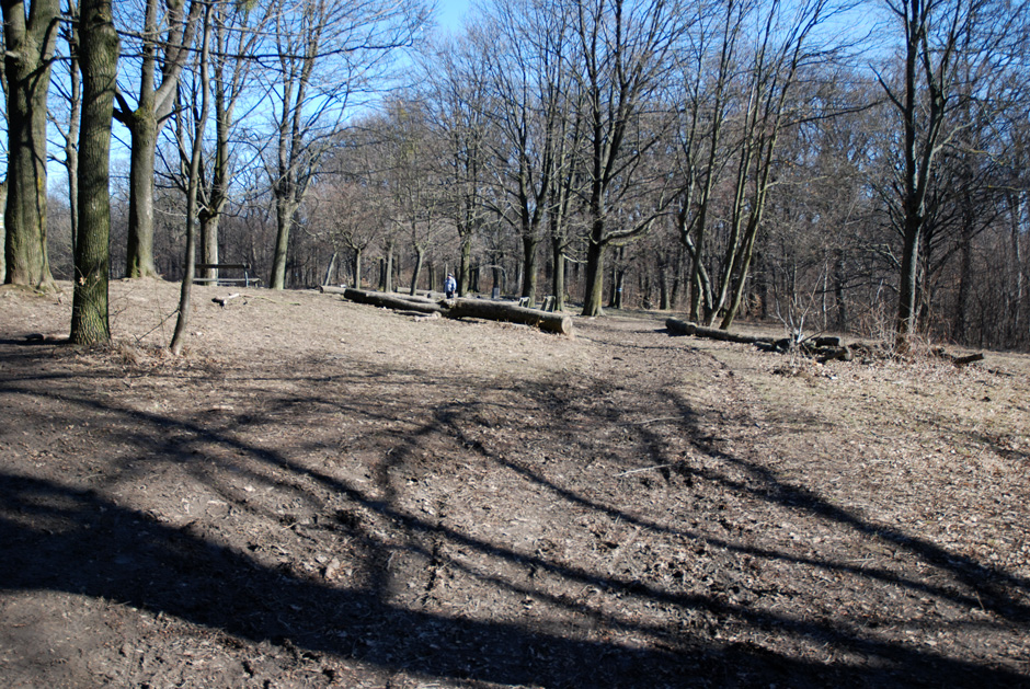Wanderweg blaue Markierung