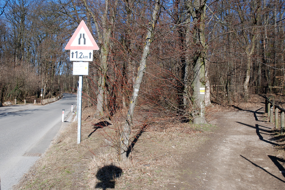 Ab hier beginnt der Wanderweg