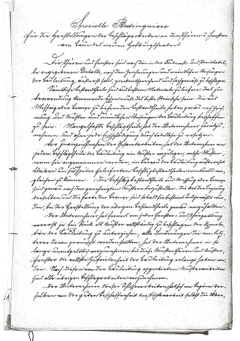 Herstellung von Beschläge-Arbeiten an Fenster etc. im Hofburgtheater, Blatt 7