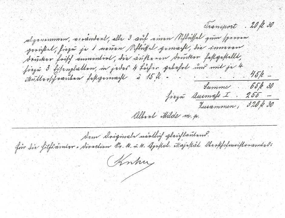 Herstellung von Schlosserarbeiten für das Hofburgtheater durch Albert Milde (Annahmebestätigung), Blatt 4