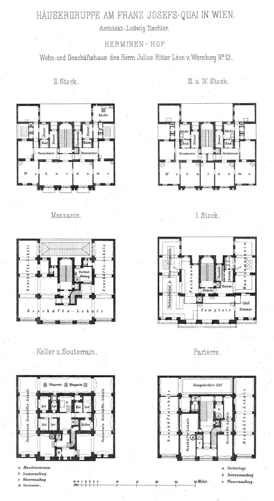 Archivbild: Herminenhof, Grundrisse