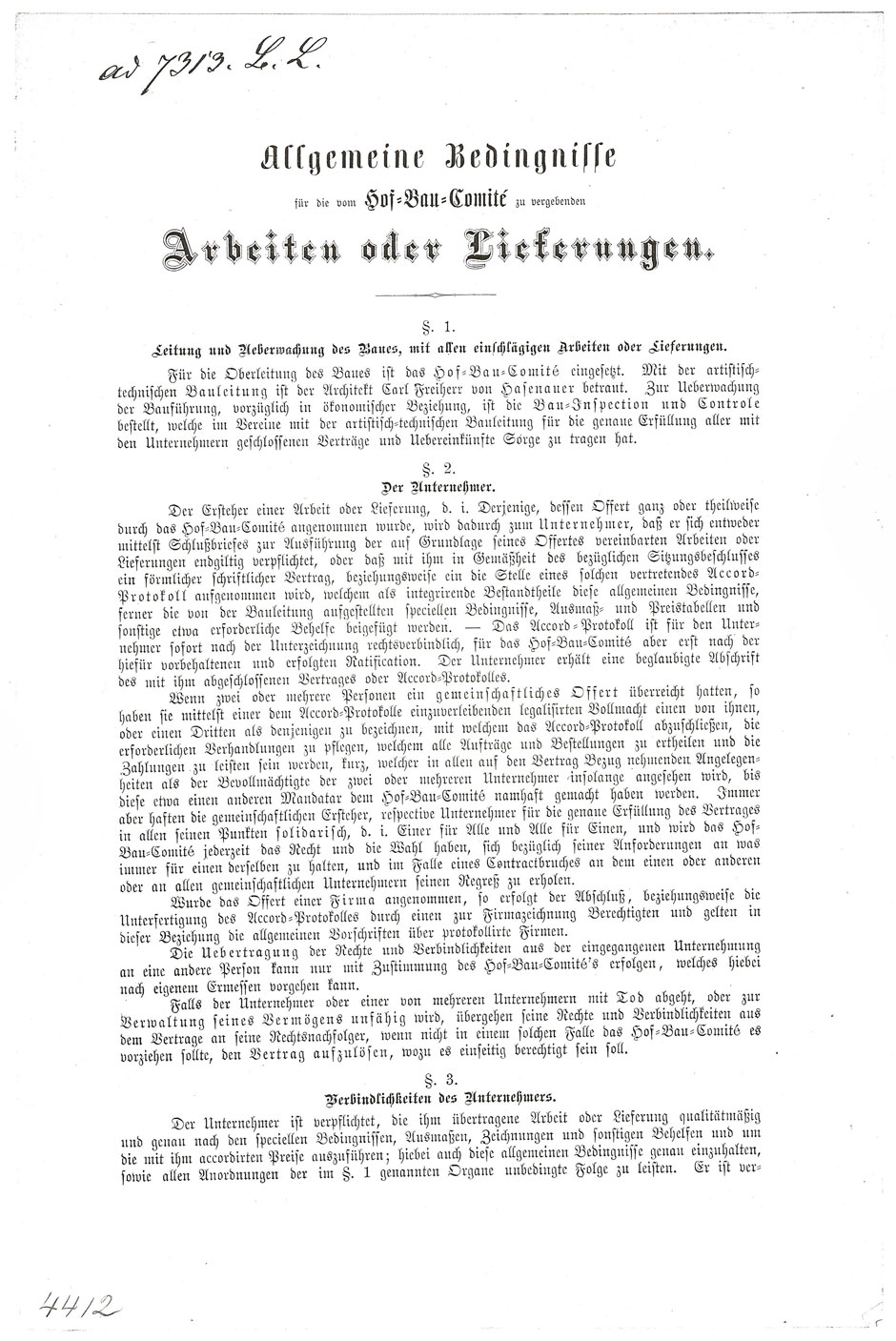 ÖStA: AT-OeStA/AVA Inneres MdI STEF A Hofbauk. 15.47 Zl. 4412 vom 19.07.1879; Blatt 2