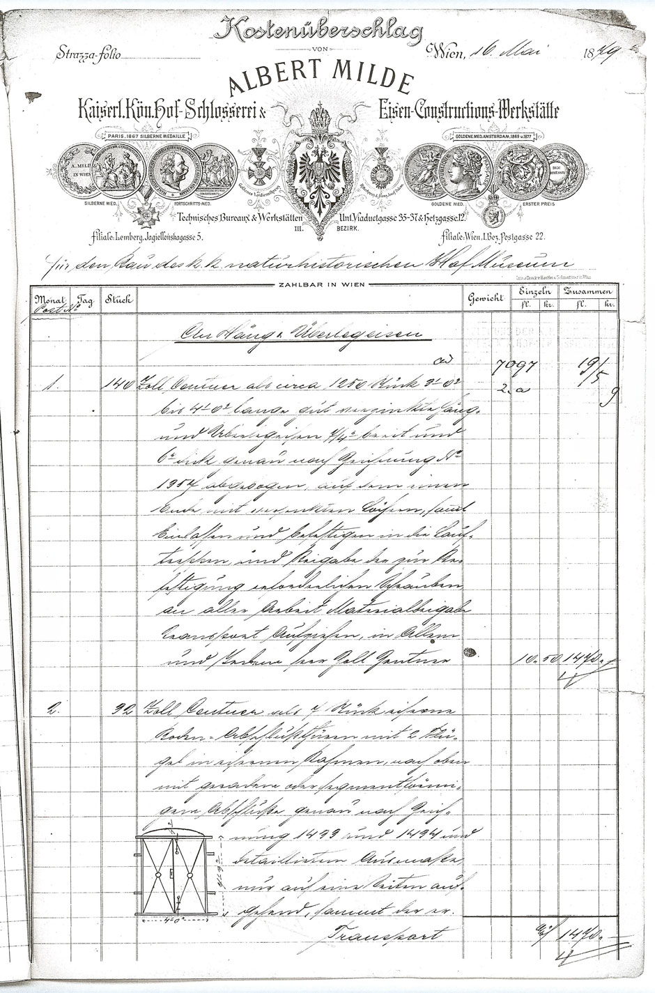 ÖStA: AT-OeStA/AVA Inneres MdI STEF A Hofbauk. 15.47 Zl. 4412 vom 19.07.1879; Blatt 17