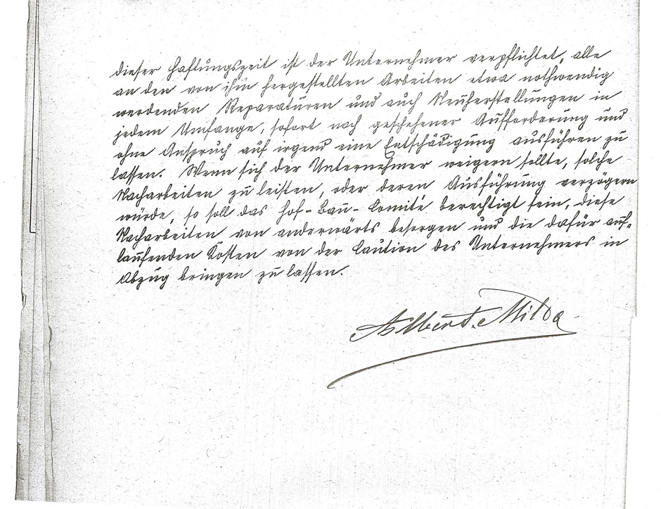 Herstellung der Schlosserarbeiten an den Eingangstoren der Hofmuseen, Blatt 4