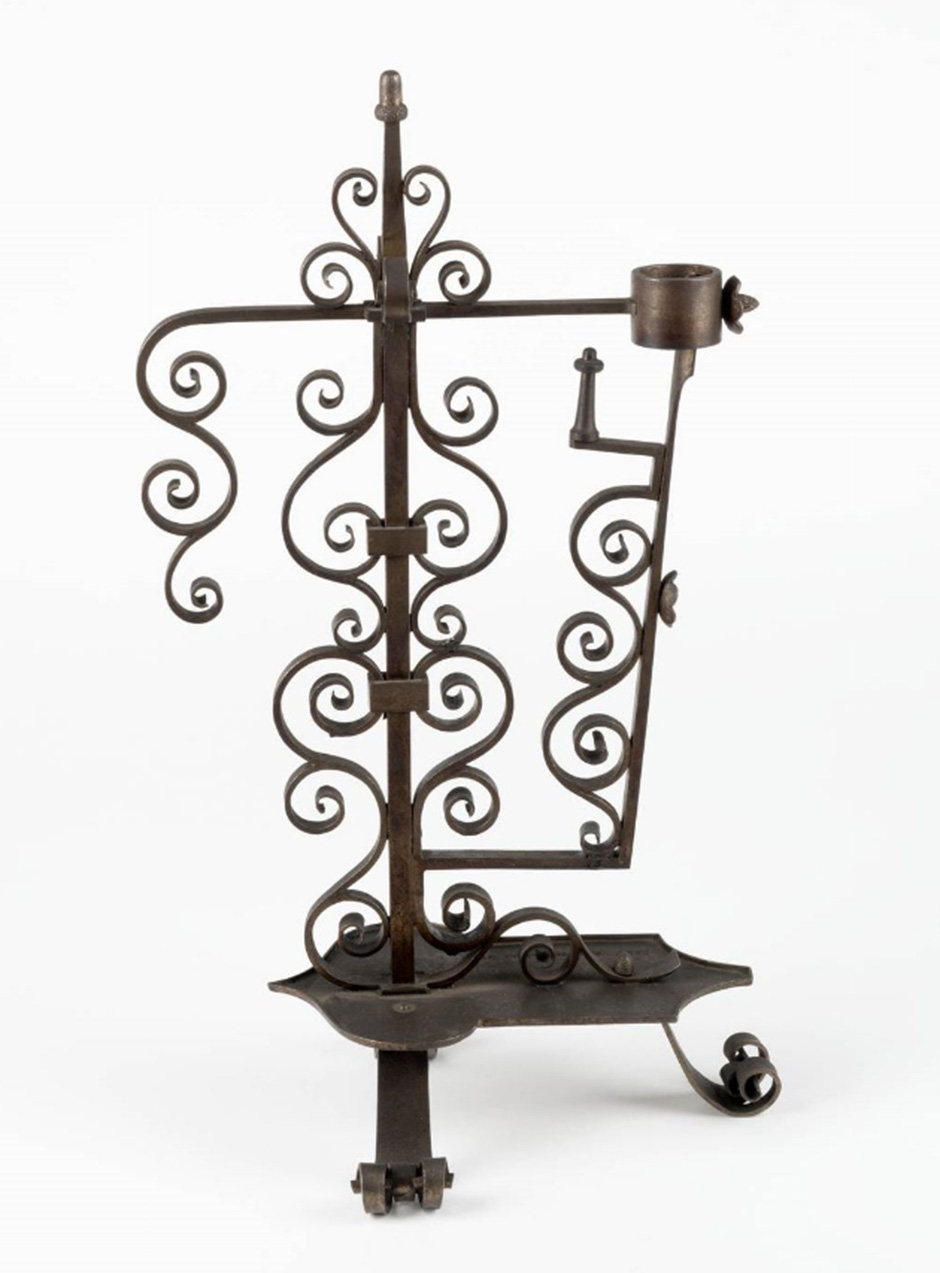 MAK Archivbild 9: Kerzenhalter, Eisen, 1881