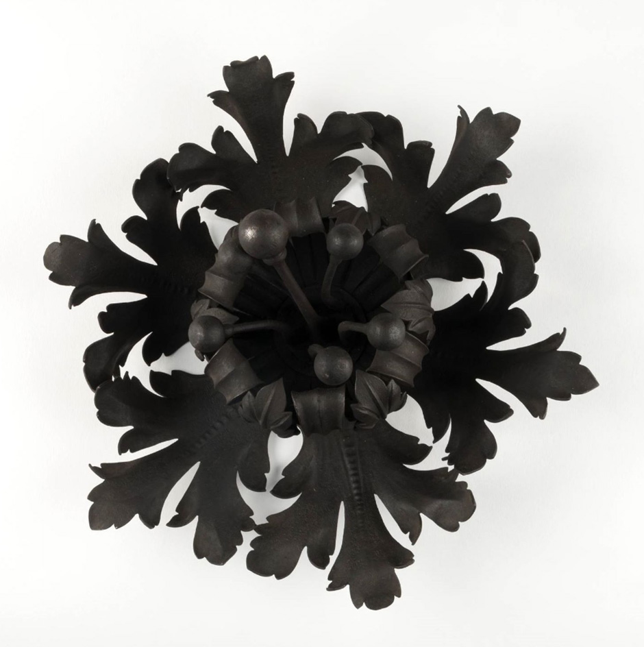 MAK Archivbild 57: Rosette, Eisen geschwärzt, HxB 12x26,5 cm, 1867 bis 1900