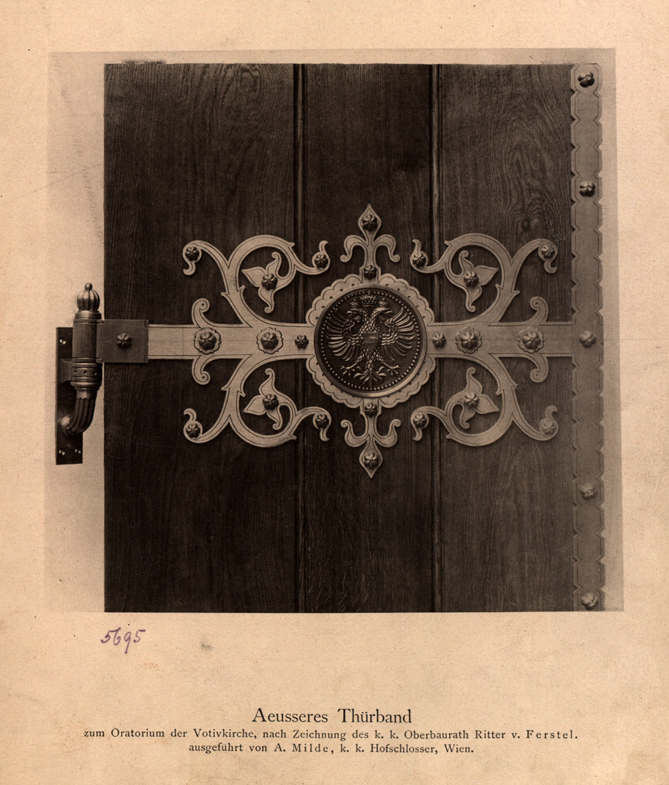 © MAK Archivbild: Äußeres Türband für das Oratoriumportal der Votivkirche