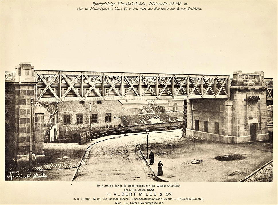 Archivbild: Nußdorfer Wehranlage und -brücke um 1938