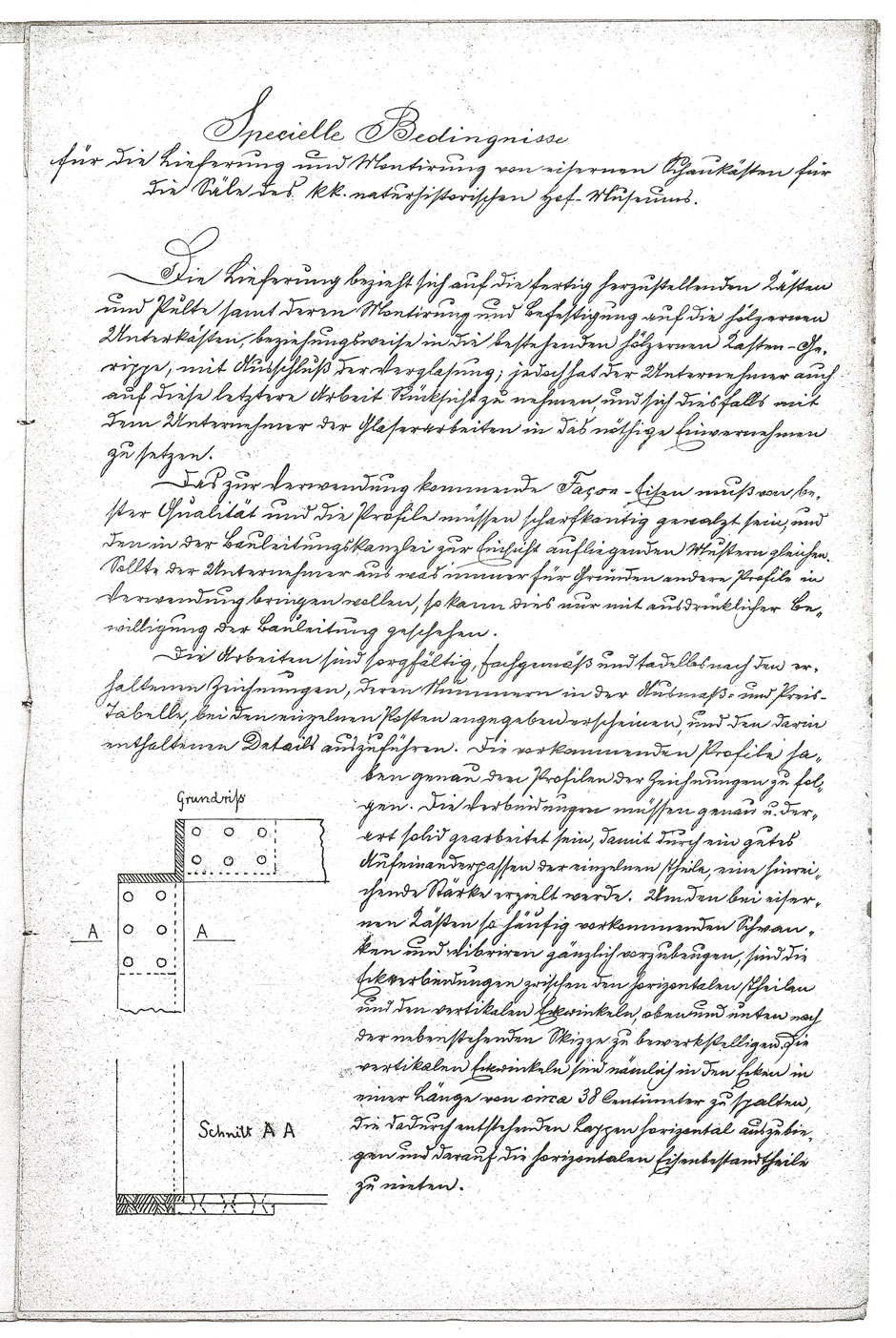 Lieferung von Eisenschaukästen für das naturhistorische Museum, Blatt 8