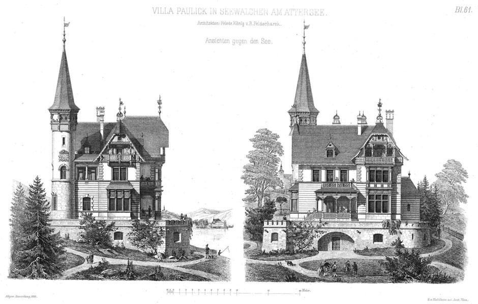 Archivbild: Ansichten der Villa Paulick in Seewalchen