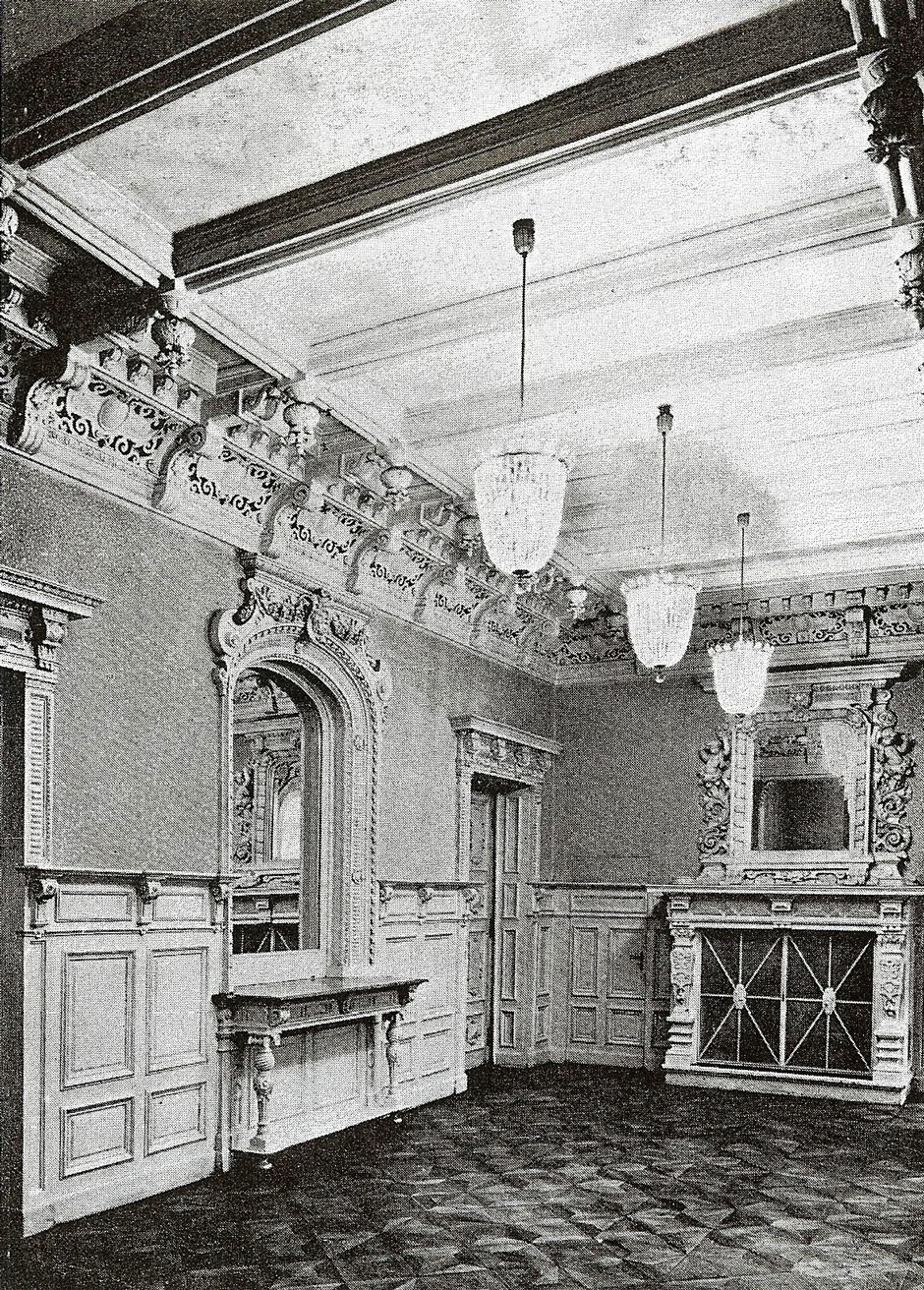 Archivbild: Palais Sturany, Beletage, hofseitiger Mittelraum Vordertrakt