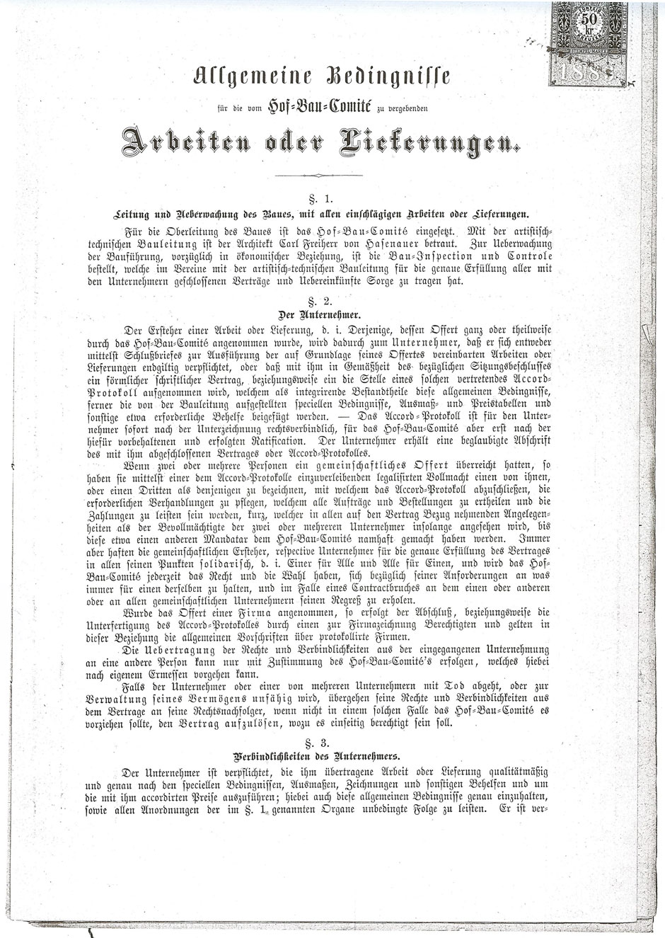 Lieferung von Gaskandelaber und Kandelaber-Armaturen für die Einfriedung der Gartenanlagen Blatt 3