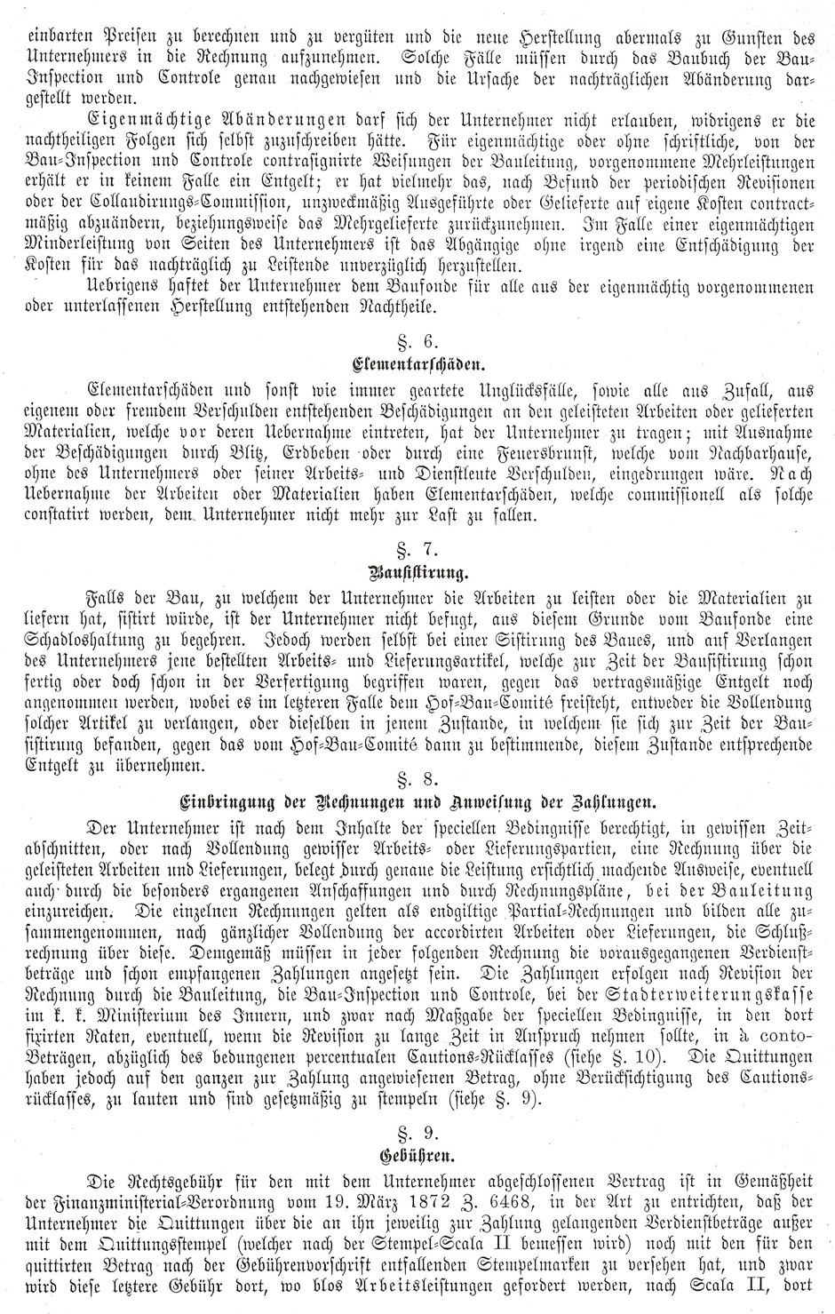 Lieferung von Gaskandelaber und Kandelaber-Armaturen für die Einfriedung der Gartenanlagen Blatt 5