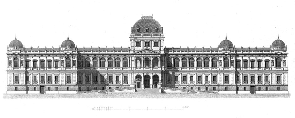 Archivbild: Wiener Universität, Ansicht gegen den Universitätsring