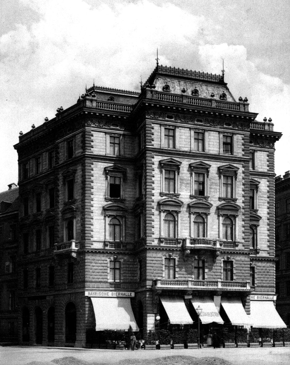 Archivbild: Wohnhaus des Herrn Franz Walch, 1010 Wien, Ecke Teinfaltstraße und Oppolzergasse